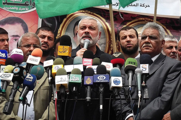 Ismail Haniyah, nuevo l&iacute;der de Ham&aacute;s, durante un mitin en 2012. Foto: Joe Catron / Flickr (CC BY-NC 2.0).