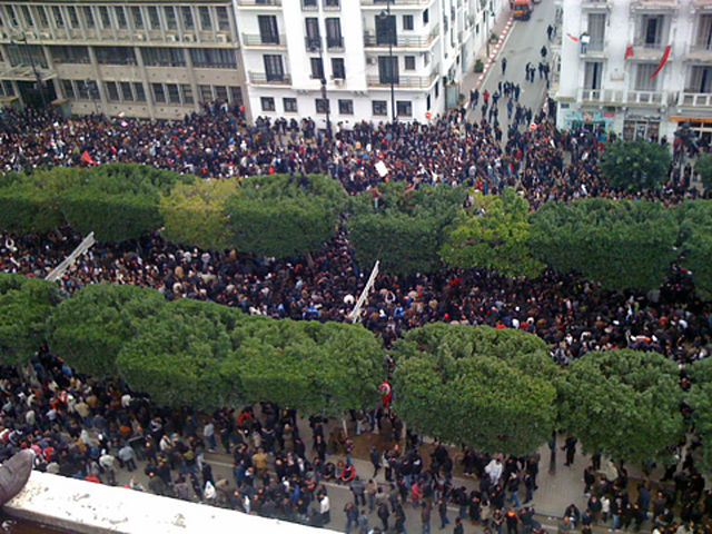 640px Tunisia Unrest VOA Tunis 14 Jan 2011