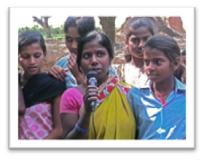 Marzo de 2014. Rauwahi (Terai) Nepal. Manifestación en contra del matrimonio infantil.